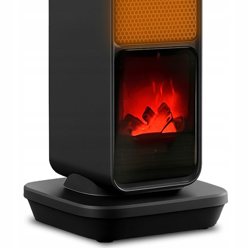 STAZER TURBOWARM – Termowentylator Kolumnowy, Grzejnik Elektryczny Kominek Farelka 2200W z Termostatem, Timerem i Pilotem