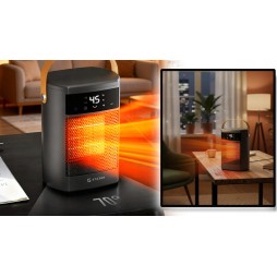 STAZER PowerHeat - Grzejnik Elektryczny Farelka Termowentylator, Nagrzewnica + Pilot, Timer, 1500W