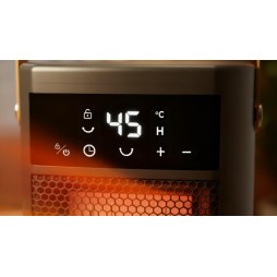 STAZER PowerHeat - Grzejnik Elektryczny Farelka Termowentylator, Nagrzewnica + Pilot, Timer, 1500W