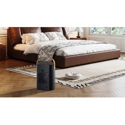 STAZER PowerHeat - Grzejnik Elektryczny Farelka Termowentylator, Nagrzewnica + Pilot, Timer, 1500W
