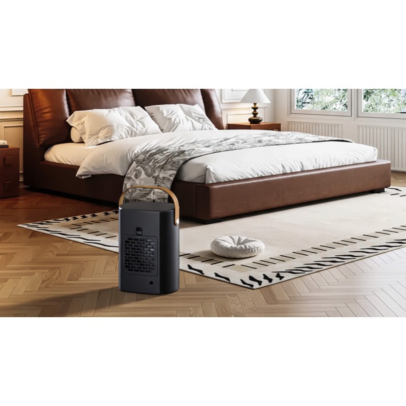 STAZER PowerHeat - Grzejnik Elektryczny Farelka Termowentylator, Nagrzewnica + Pilot, Timer, 1500W