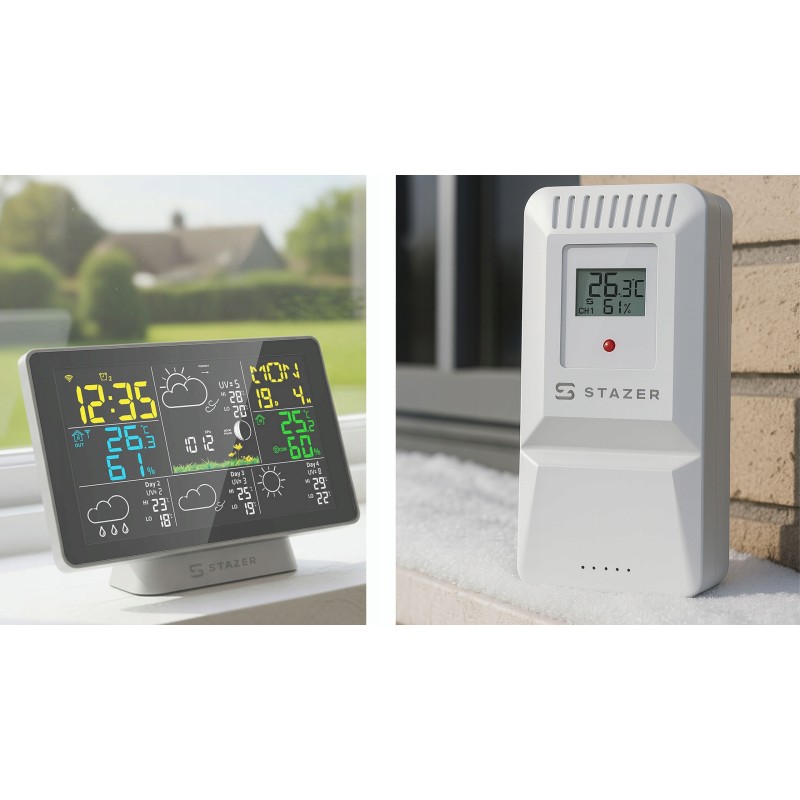 Czujnik temperatury i wilgotności bezprzewodowy –  do Stazer ClimatiQ WiFi dodatkowy