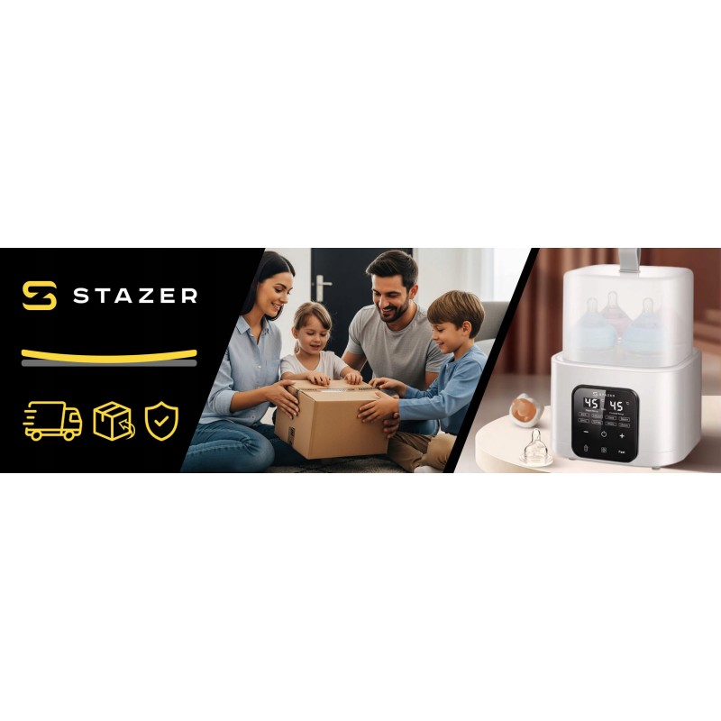 Podgrzewacz do butelek mleka pokarmu sterylizator wyparzacz 6w1 4 butelki