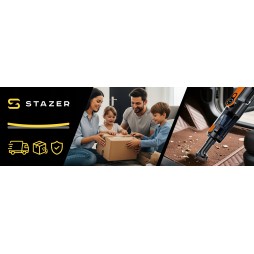 STAZER DUSTHUNTER Odkurzacz samochodowy bezprzewodowy do auta ręczny cyklonowy mocny USB 17 kPa