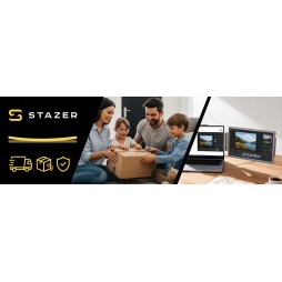 Przenośny monitor 14" do laptopa - montowany na ekranie | WUXGA, USB-C | ALGET.pl