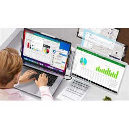 Przenośny monitor 14" do laptopa - montowany na ekranie | WUXGA, USB-C | ALGET.pl