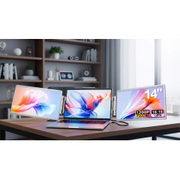 Podwójny monitor przenośny do laptopa 14" LCD IPS HDR WUXGA 1920 × 1200 60 Hz mini HDMI USB-C