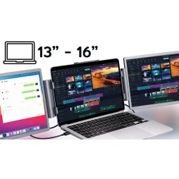 Przenośny monitor 14" do laptopa - montowany na ekranie | WUXGA, USB-C | ALGET.pl