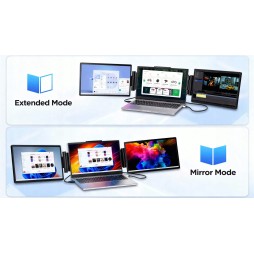 Podwójny monitor przenośny do laptopa 14" LCD IPS HDR WUXGA 1920 × 1200 60 Hz mini HDMI USB-C