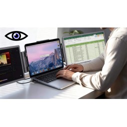 Podwójny monitor przenośny do laptopa 14" LCD IPS HDR WUXGA 1920 × 1200 60 Hz mini HDMI USB-C