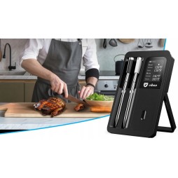 Termometr do pieczenia mięsa bezprzewodowy bluetooth elektroniczny 2x sonda