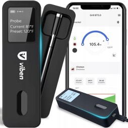 Termometr do pieczenia mięsa bezprzewodowy bluetooth elektroniczny + sonda