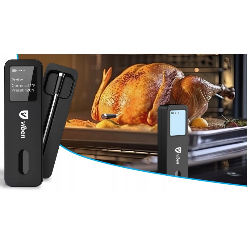 Termometr do pieczenia mięsa bezprzewodowy bluetooth elektroniczny + sonda