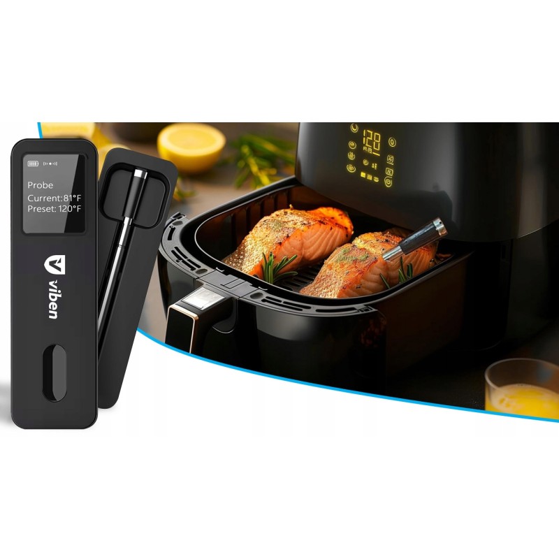 Termometr do pieczenia mięsa bezprzewodowy bluetooth elektroniczny + sonda