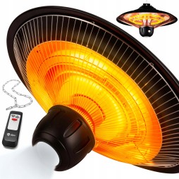vIben SUNVEIL - promiennik sufitowy lampa grzewcza żarnik z pilotem na taras 2000W