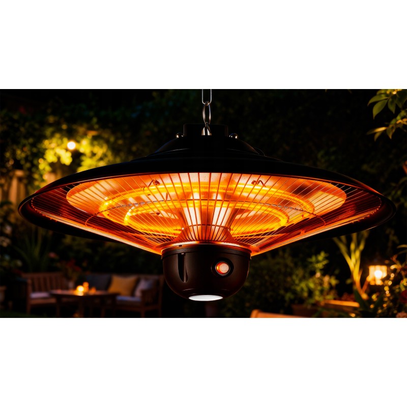 vIben SUNVEIL - promiennik sufitowy lampa grzewcza żarnik z pilotem na taras 2000W