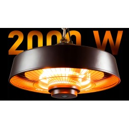 vIben Aurio - promiennik sufitowy lampa grzewcza żarnik z pilotem na taras 2000W
