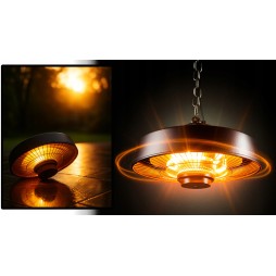 vIben Aurio - promiennik sufitowy lampa grzewcza żarnik z pilotem na taras 2000W