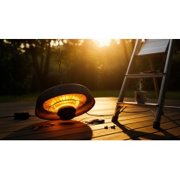 vIben Aurio - promiennik sufitowy lampa grzewcza żarnik z pilotem na taras 2000W