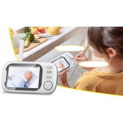 Elektroniczna niania kamera na żywo tryb nocny termometr IPS HD 2000mAh