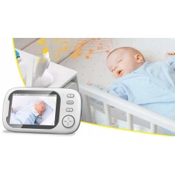 Elektroniczna niania kamera na żywo tryb nocny termometr IPS HD 2000mAh