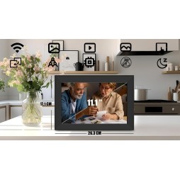 STAZER cyfrowa ramka na zdjęcia 10,1″ Wi-Fi HD IPS 1280 x 800, 32 GB, aplikacja Frameo