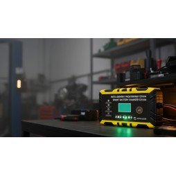 Prostownik samochodowy do ładowania akumulatorów, AGM, żelowe, kwasowe, z funkcją naprawy 12v/6A lcd