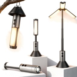Wielofunkcyjna lampa na biwak, latarka robocza led COB 3w1