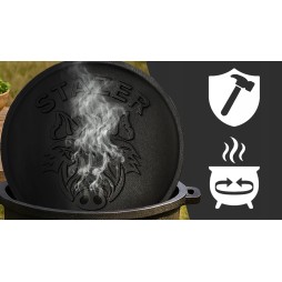 Kociołek żeliwny myśliwski garnek węgierski na pieczonki ognisko grill 10L