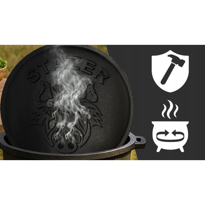 Kociołek żeliwny myśliwski garnek węgierski na pieczonki ognisko grill 5L
