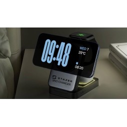 BEZPRZEWODOWA ŁADOWARKA INDUKCYJNA WIRELESS DO APPLE WATCH, IPHONE I AIRPODS 3W1 15W MAGSAFE QI