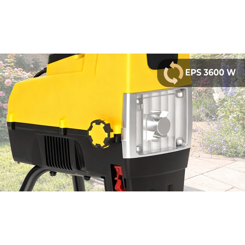 Rozdrabniacz Elektryczny Rębak do Gałęzi Frezowy 60l 44mm 3600W