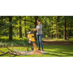 Elektryczny Rozdrabniacz do Gałęzi Nożowy Rębak 45l 45mm 3600W