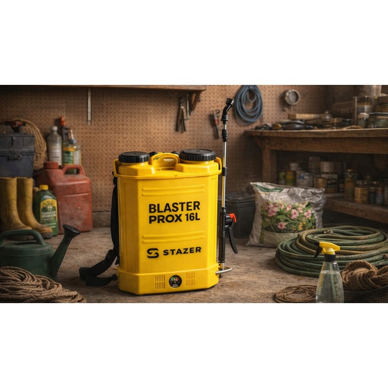 STAZER BLASTER ProX Opryskiwacz opryskiwacz plecakowy akumulatorowy elektryczny lanca 46-80 cm 16 l