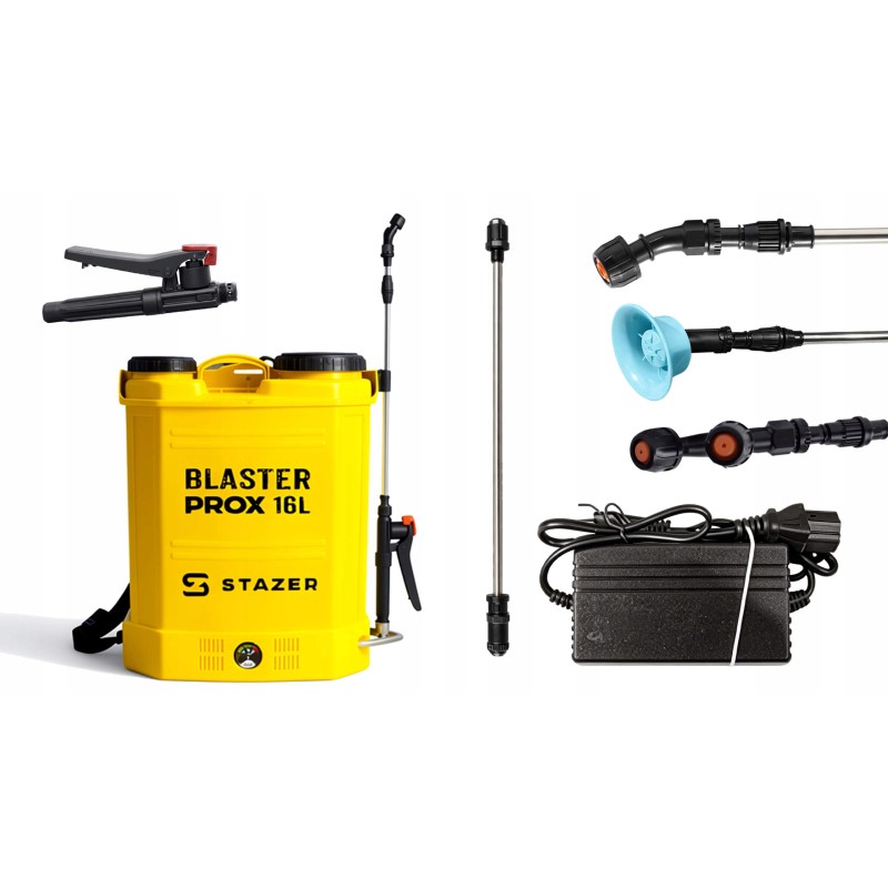 STAZER BLASTER ProX Opryskiwacz opryskiwacz plecakowy akumulatorowy elektryczny lanca 46-80 cm 16 l