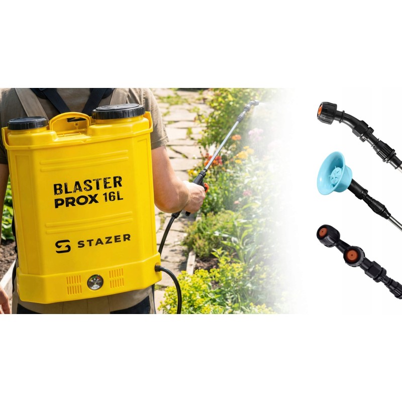 STAZER BLASTER ProX Opryskiwacz opryskiwacz plecakowy akumulatorowy elektryczny lanca 46-80 cm 16 l