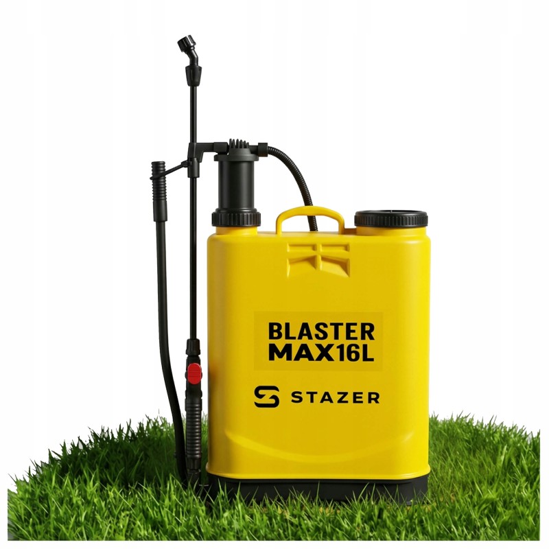 STAZER BLASTER MAX – Opryskiwacz Plecakowy Ciśnieniowy Ręczny Ogrodowy 16 l, Lanca Teleskopowa 46–80 cm
