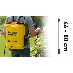 STAZER BLASTER ProX Opryskiwacz opryskiwacz plecakowy akumulatorowy elektryczny lanca 46-80 cm 16 l