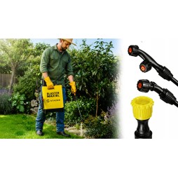 STAZER BLASTER MAX – Opryskiwacz Plecakowy Ciśnieniowy Ręczny Ogrodowy 16 l, Lanca Teleskopowa 46–80 cm