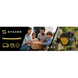 STAZER WallFlow - automatyczny bęben zwijacz na wąż ogrodowy 20 m + 2 m