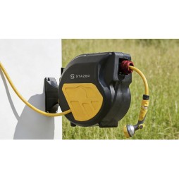 STAZER WallFlow - automatyczny bęben zwijacz na wąż ogrodowy 20 m + 2 m
