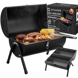 Grill węglowy ogrodowy przenośny składany beczka kempingowy turystyczny