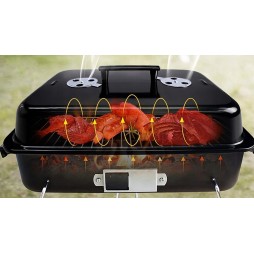Grill turystyczny przenośny węglowy składany BBQ kempingowy walizka pojemny