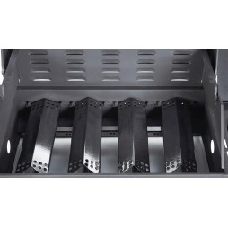 Grill gazowy ruszt żeliwny nierdzewny ogrodowy palnik boczny 4+1 13,7 KW
