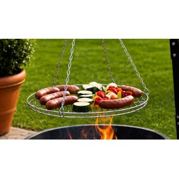 viben FireRod – grill ogrodowy palenisko trójnóg z podwieszanym rusztem i misą paleniskową