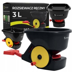 Siewnik ręczny 3l rozsiewacz do soli trawy nawozów ogrodowy korbka