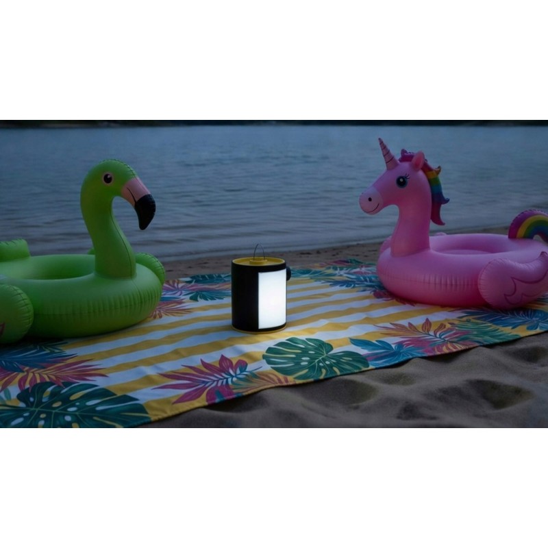 Pompka elektryczna z latarką LED do materaca, piłki i nie tylko | akumulator, USB-C, lampką LED, tryb SOS