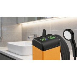 Przenośny prysznic turystyczny kempingowy elektryczny z akumulatorem 6000 mAh 5 V