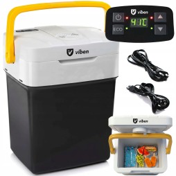 VIBEN ArcticFlow przenośna lodówka turystyczna samochodowa z funkcją grzania USB 12V 230V 29 l