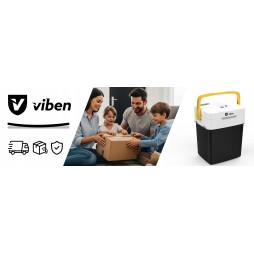 VIBEN ArcticFlow przenośna lodówka turystyczna samochodowa z funkcją grzania USB 12V 230V 29 l